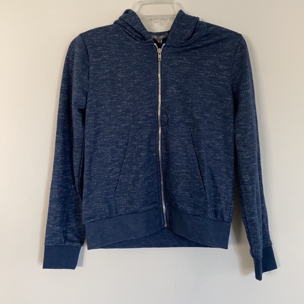 Slate & Stone Kids Zip Up Pullover Hoodie SZ 12
